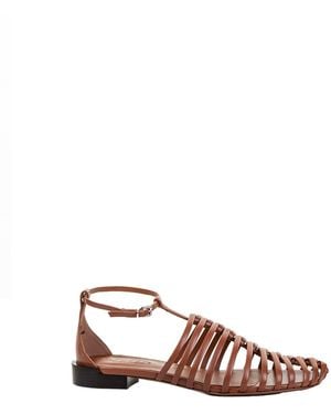 Tod's Calfskin Strap Sandal - Pink