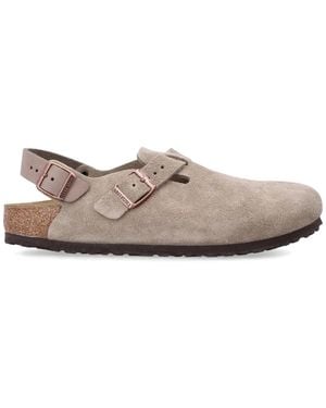 Birkenstock Tokio Suede Sabot - Gray