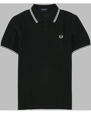 Fred Perry Logo Polo Shirt - Black