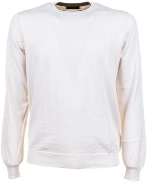 Fay Crewneck Jumper - White