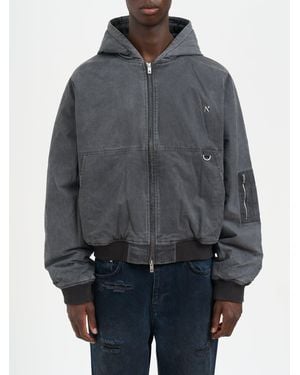 Represent Bomber Jacket With Hood - Gray
