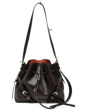 Givenchy Voyou Small Leather Bucket Bag - Black