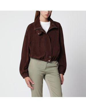 Nour Hammour Pia Bomber Jacket - Red