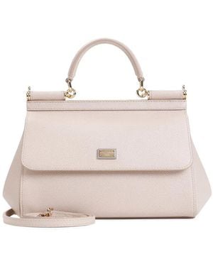 Dolce & Gabbana Dolce & Gabbana Sicily Medium Handbag - White