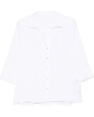 120% Lino Linen Shirt - White