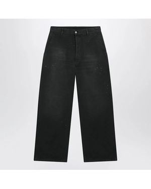 Maison Margiela Double-Dyed Work Trousers - Black
