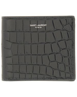 Saint Laurent Portafoglio Bifold - Gray