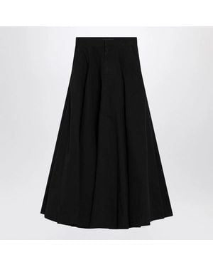 Balenciaga Godet Maxi Skirt - Black