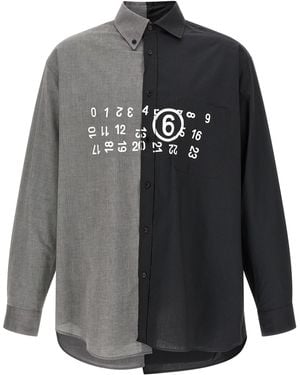 MM6 by Maison Margiela 'Numeric Signature Mm6' Shirt - Grey
