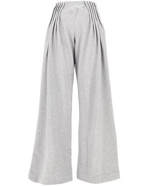 Dries Van Noten Wide-Leg Pleated Joggers - Grey