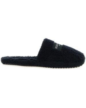 Dolce & Gabbana Dolce & Gabbana 'Dg Hotel' Slippers - Black