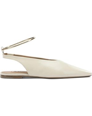 Jil Sander Ballet Slingbacks - White