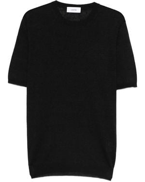 Lardini Fine-Knit T-Shirt - Black