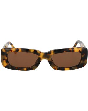 The Attico T-Shell/Yellowgold/ Acetate Sunglasses - Brown