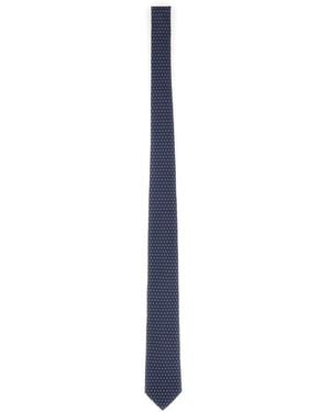 Ferragamo Silk Tie - Blue