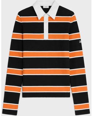 Celine Knit Polo Shirt - Black