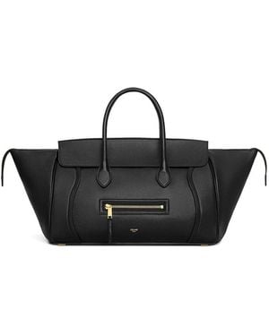Celine Luggage Medium Leather Tote - Black