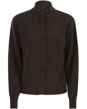 Peserico Cardigan With Buttons - Black