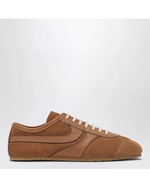 Dries Van Noten Leather And Suede Sneakers - Brown