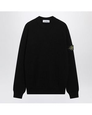 Stone Island Cotton Crewneck Jumper - Black