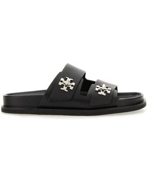 Tory Burch "T Lock" Sandal - Black