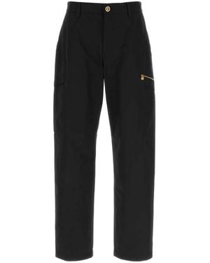 Versace Informal Pant Lightweight Gabardine Fabric - Black
