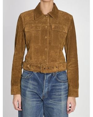 Saint Laurent Vintage Split Leather Jacket - Blue