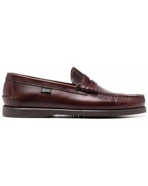 Paraboot Coraux Smooth Leather Penny Loafers - Brown