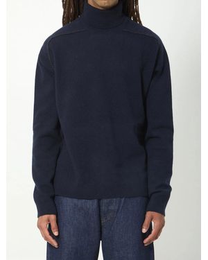 Maison Margiela Virgin Wool Turtleneck Jumper - Blue