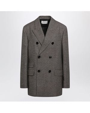 Ami Paris And Doublebreasted Wool Blazer - Black