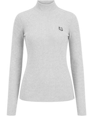 Maison Kitsuné Maison Kitsuné Fox Patch Jersey - White