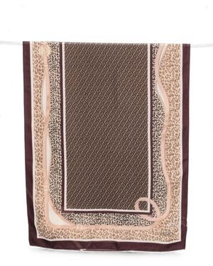 Liu Jo Dark Cotton Scarf - Brown