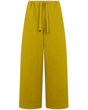 Max Mara S Max Mara Loose Linen Pants - Yellow