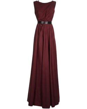 Bottega Veneta Belted Cotton Dress - Purple