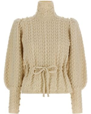 Zimmermann 'Vailant Wool Bauble' Jumper - Natural
