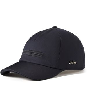 ZEGNA Motorin Microfiber Baseball Cap - Blue