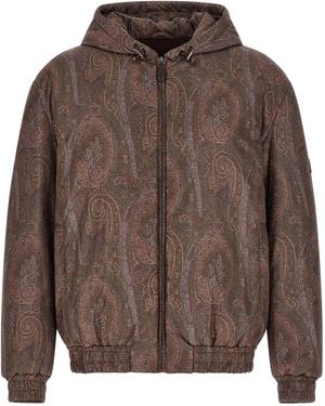 Etro 'Arnica' Bomber Jacket - Brown
