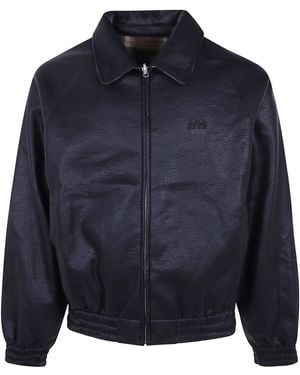 Arte' Reversible Plaid Jacket - Blue