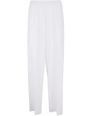 Rossopuro Long Silk Pants - White