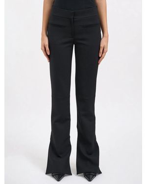Courreges Courregès Double Hem Polywool Pants - Black