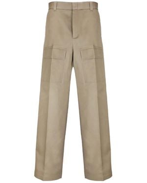Gucci Cotton Wide Leg Cargo Pant - Natural