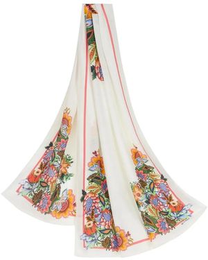 Etro Orfeo Printed Scarf - White
