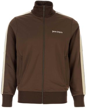 Palm Angels Classic Logo Track Top - Brown