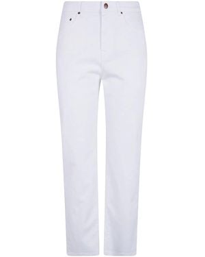 CIGALA'S "Dyed Drill" Stretch Jeans - White