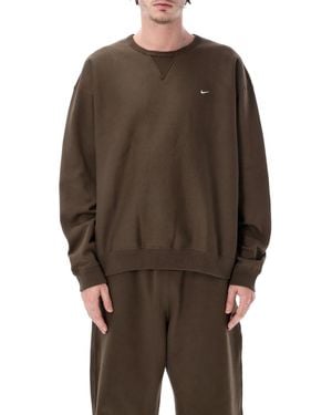 Nike Solo Swoosh Heavyweight Crewneck - Brown
