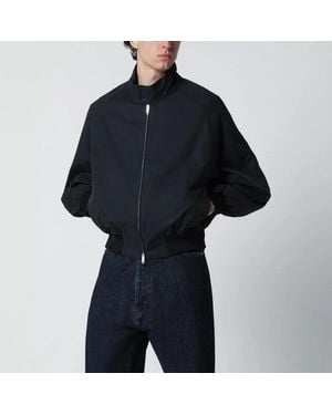 Studio Nicholson Over Bomber Jacket Ink Cotton-Blend - Blue