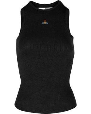 Vivienne Westwood 90S Ribbed Tank Top - Black
