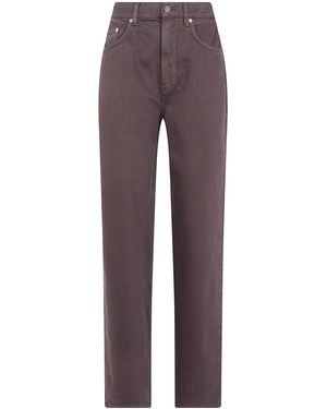 Loulou de Saison "Samur Lds" Straight Leg Jeans - Purple