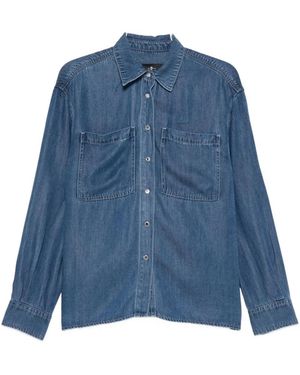 Seven7 Denim Cotton Shirt - Blue
