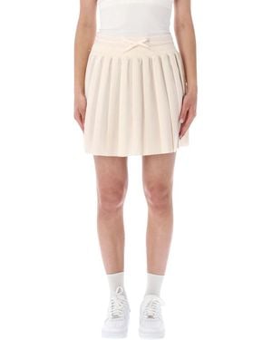 Nike Pleated Mini Skirt Elastic Waist - White
